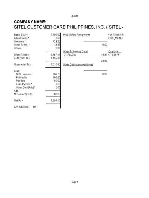 sitel payslip|Sitel Customer Care Philippines, Inc. (Sitel .